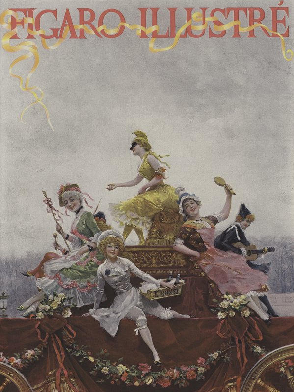 Omslag til Le Figaro Illustre, mars 1891 av French School