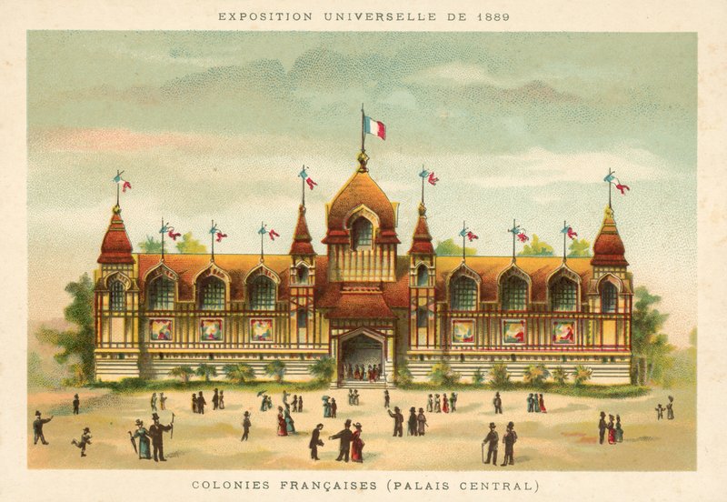 Franske kolonier (Sentralpalasset), Verdensutstilling 1889, Paris av French School