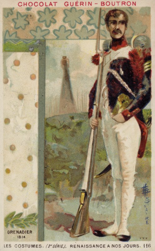 Fransk grenader, 1814 av French School