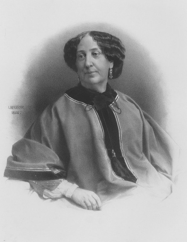 Georges Sand av French School