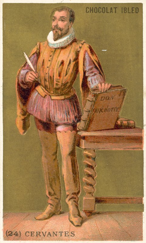 Miguel de Cervantes , spansk romanforfatter, poet og dramatiker av French School