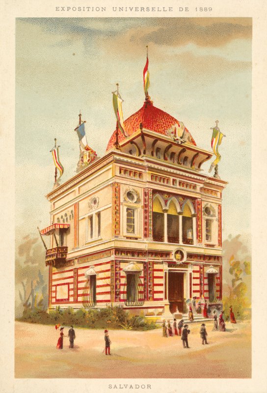 Paviljongen i El Salvador, universell utstilling 1889, Paris av French School