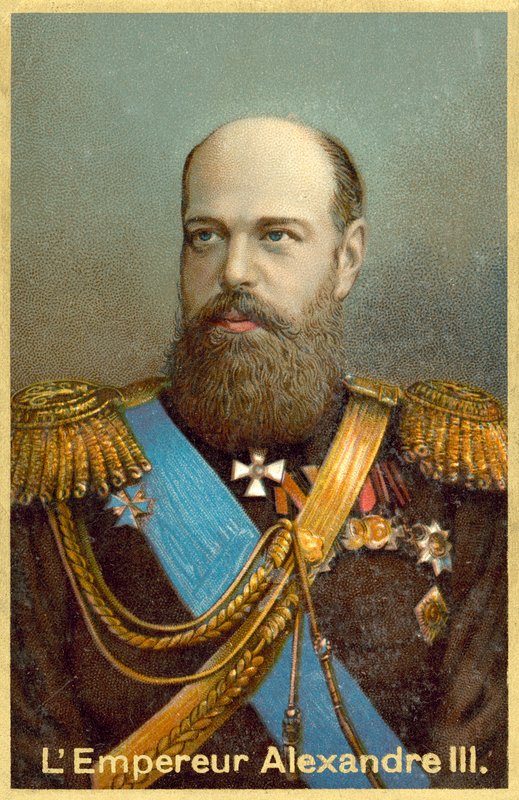 Tsar Alexander III av Russland av French School