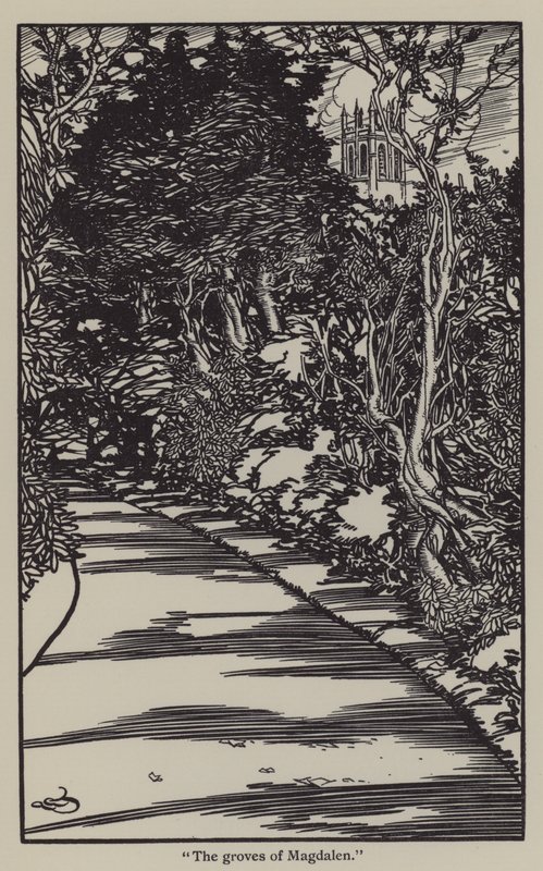 Illustrasjon for The Essays of Elia av Charles Lamb (litho) av A. Garth Jones