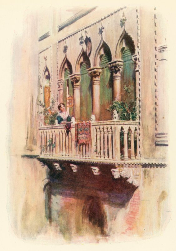 Balkong Palazzo Bragadin av A. Trevor Haddon