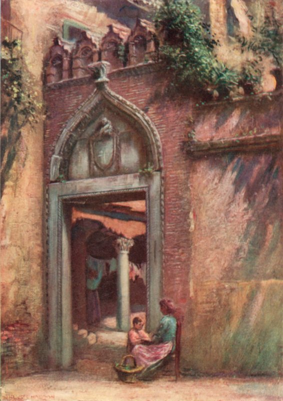Inngang til Cortile of the Ca" Amadi av A. Trevor Haddon