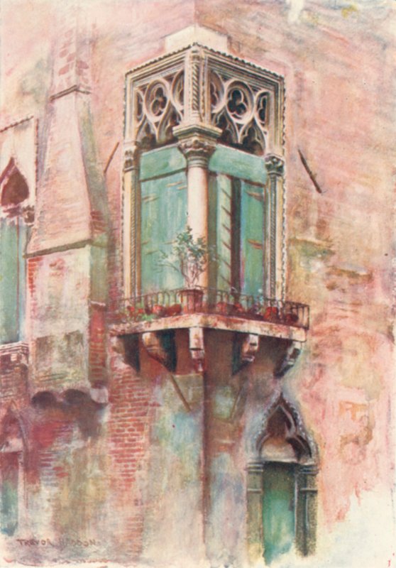 Palazzo Priuli vinkelvindu av A. Trevor Haddon