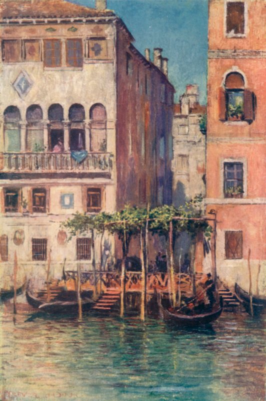 Palazzo Sicher og Traghetto Della Madonnetta av A. Trevor Haddon