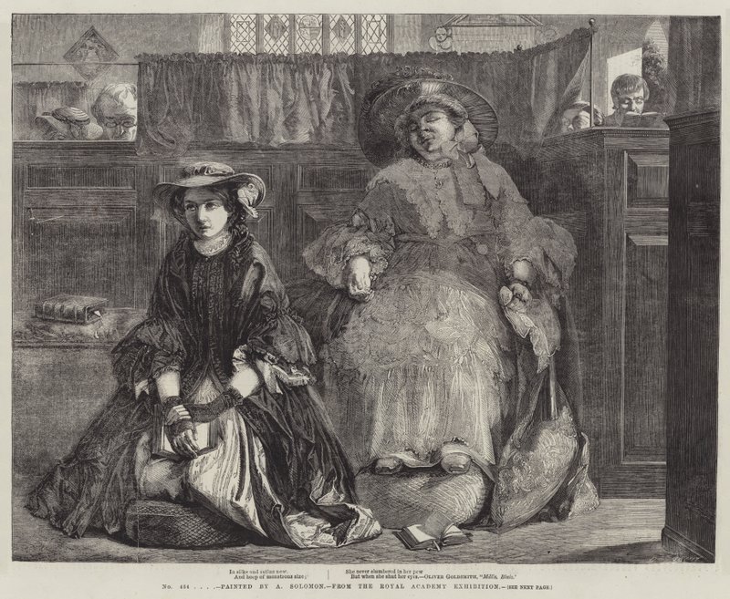 Utstilling av Royal Academy av Abraham Solomon