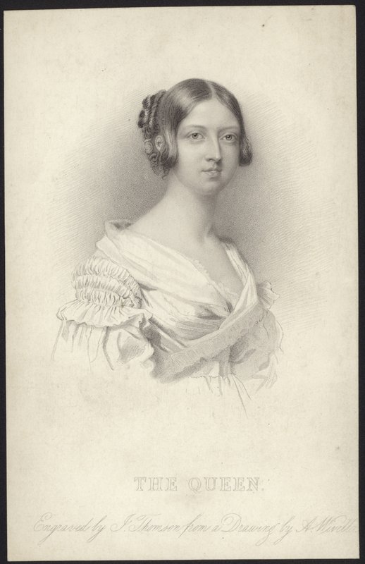Portrett av dronning Victoria av Abraham Wivell