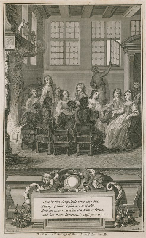 Hertugen og hertuginnen av Newcastle og deres familie av Abraham van Diepenbeeck