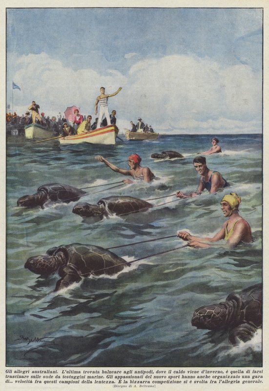 De blide australierne av Achille Beltrame