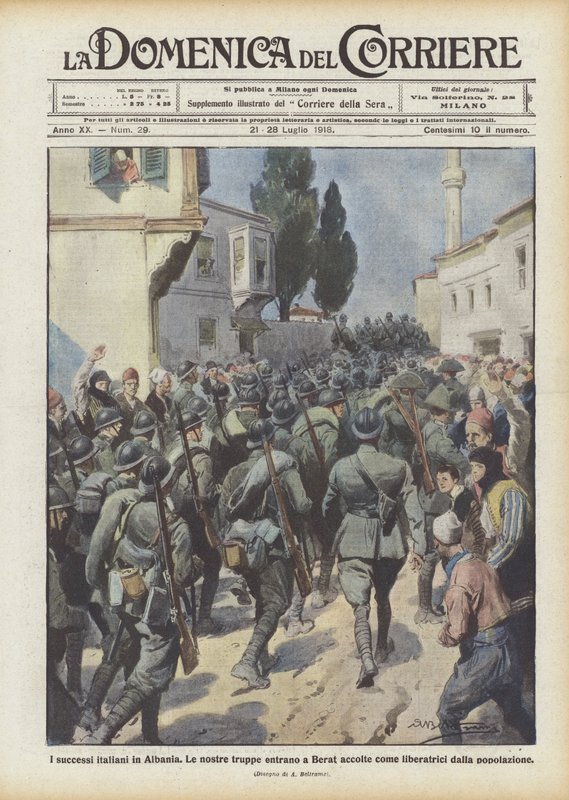 De italienske suksessene i Albania av Achille Beltrame