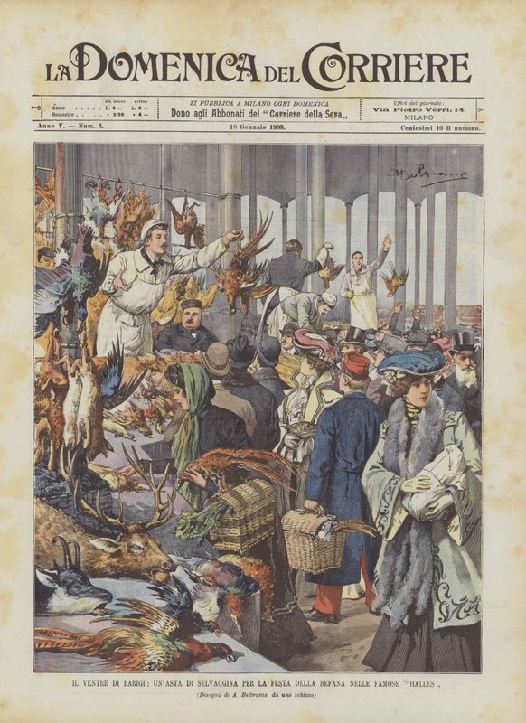 The Belly Of Paris, en spillauksjon for Befana-festen i de berømte hallene av Achille Beltrame