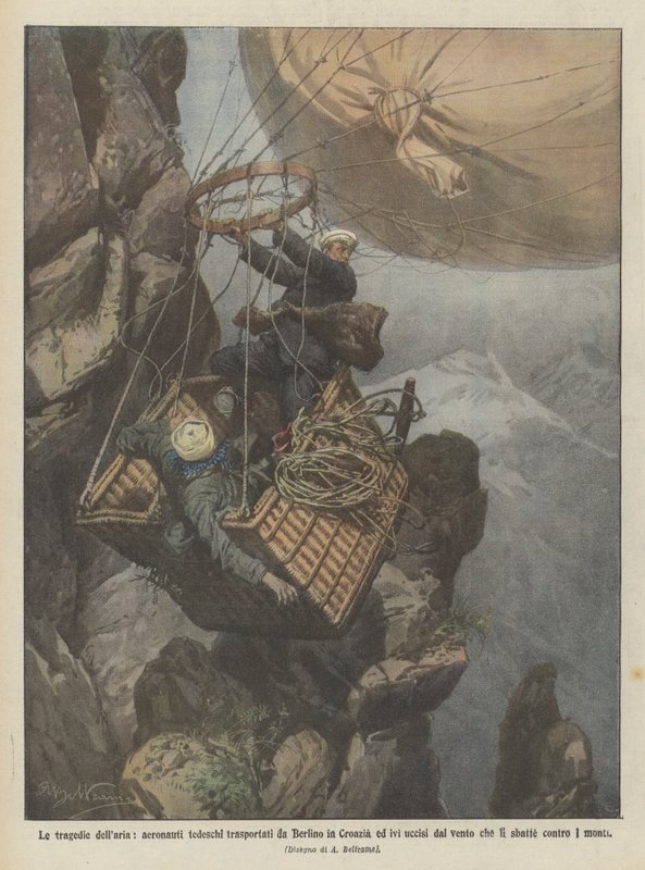 Luftens tragedier, tyske luftstyrker fraktet fra Berlin til Kroatia og drept der av? av Achille Beltrame