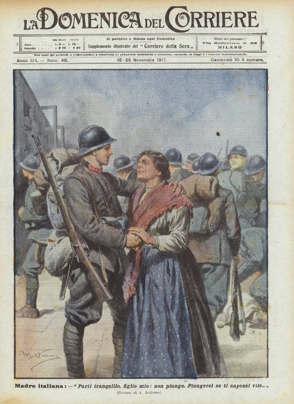 italiensk mor av Achille Beltrame