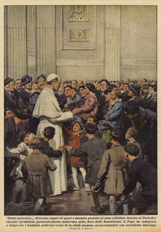 Forlat de små av Achille Beltrame