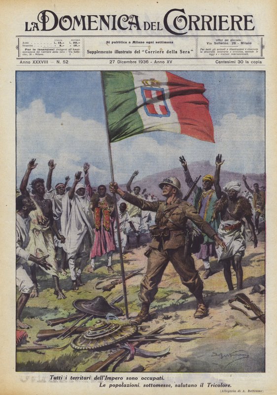 Alle imperiets territorier er okkupert av Achille Beltrame