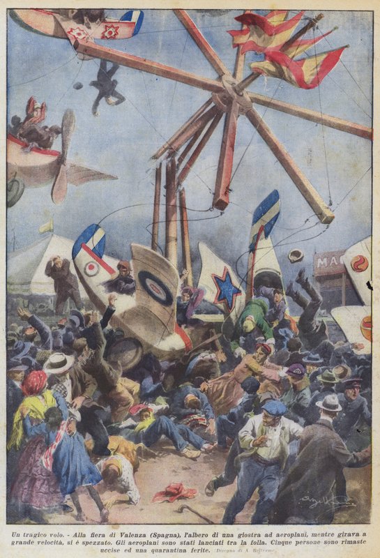 En tragisk flytur av Achille Beltrame