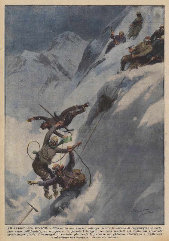 Allassalto dellEverest av Achille Beltrame