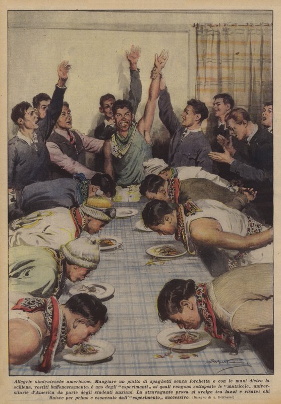 Amerikansk student jubel av Achille Beltrame
