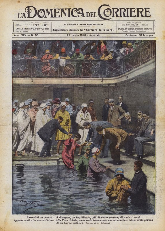 Massedåp av Achille Beltrame