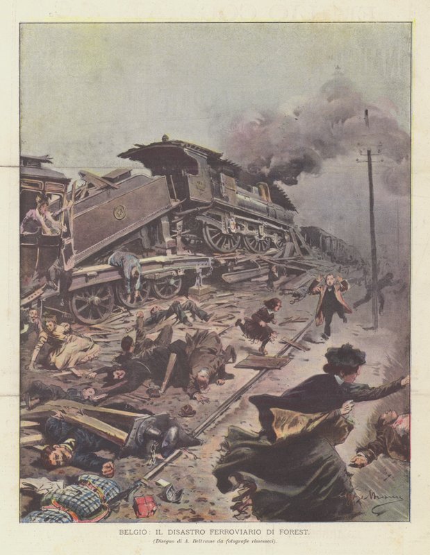 Belgia, Forest Railway Disaster av Achille Beltrame