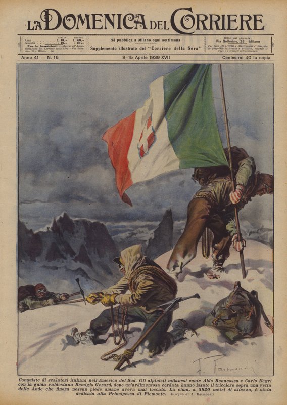 Erobringer av italienske klatrere i Sør-Amerika av Achille Beltrame