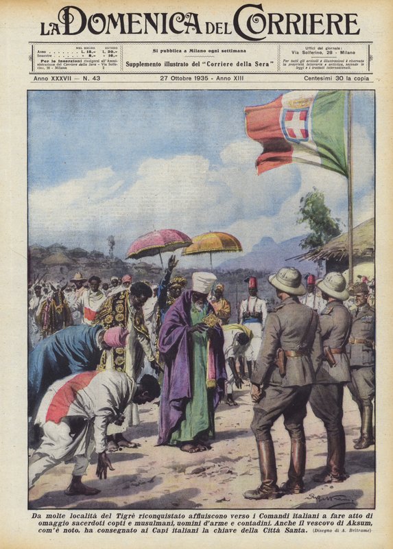 Fra mange steder i den gjenerobrede Tigre-flokken til de italienske kommandoene for å ta grep? av Achille Beltrame
