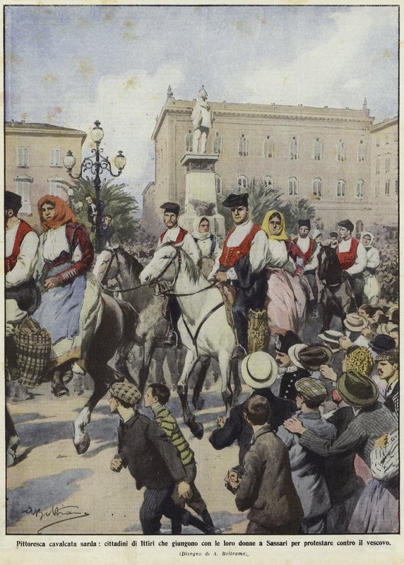 Demonstrasjoner på Sardinia av Achille Beltrame