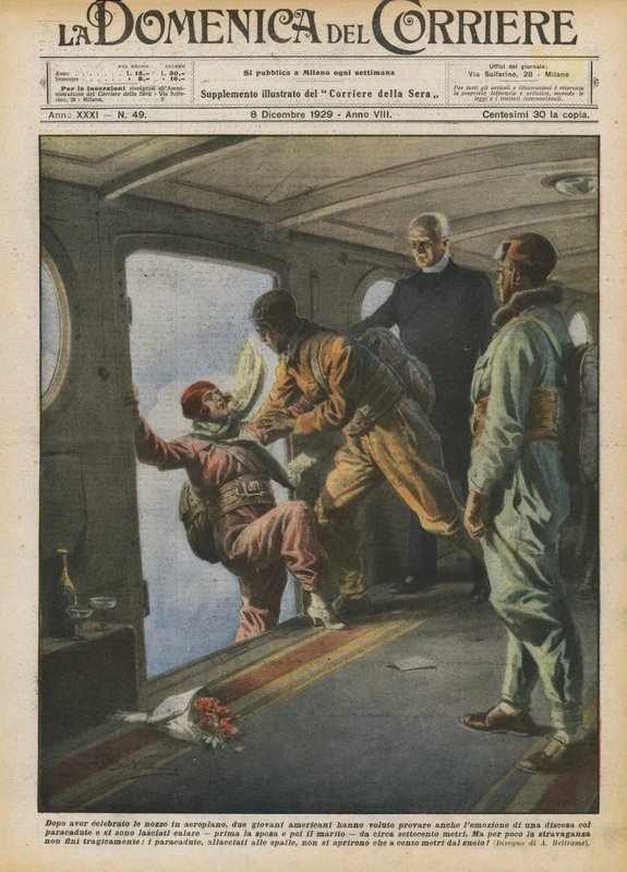 Etter å ha feiret bryllupet sitt på et fly, ville to unge amerikanere også prøve? av Achille Beltrame