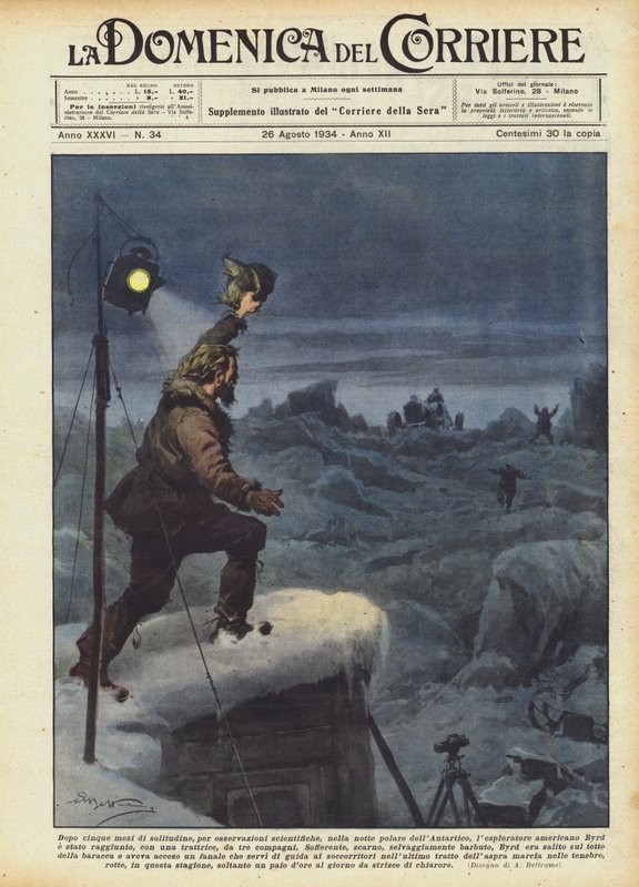 Etter fem måneder med ensomhet, for vitenskapelige observasjoner, i polarnatten i Antarktis? av Achille Beltrame