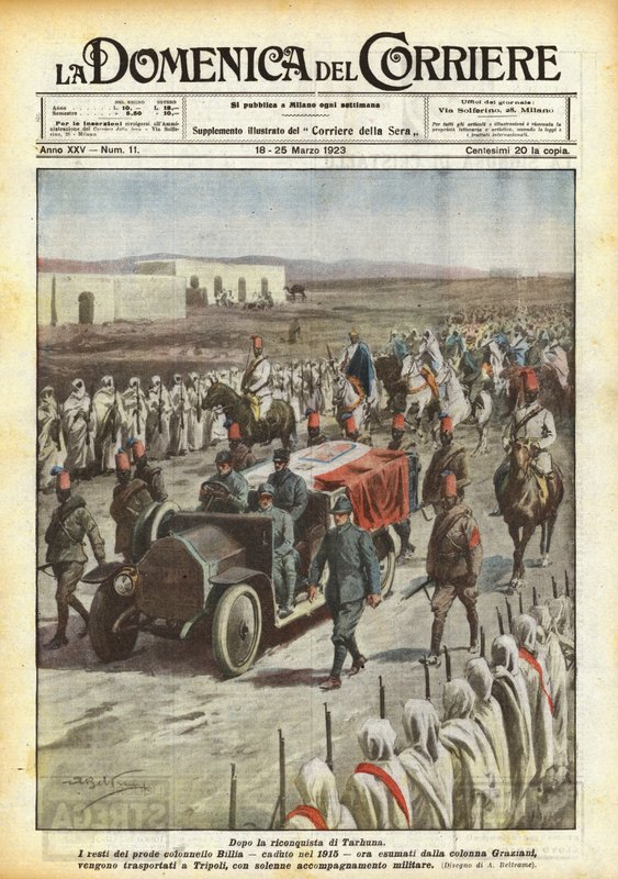 Etter gjenerobringen av Tarhuna av Achille Beltrame