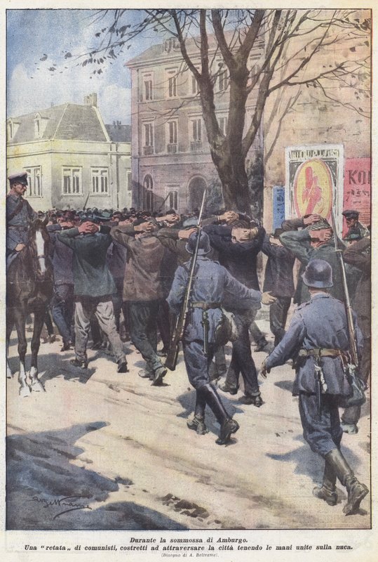 Under Hamburg-opprøret av Achille Beltrame