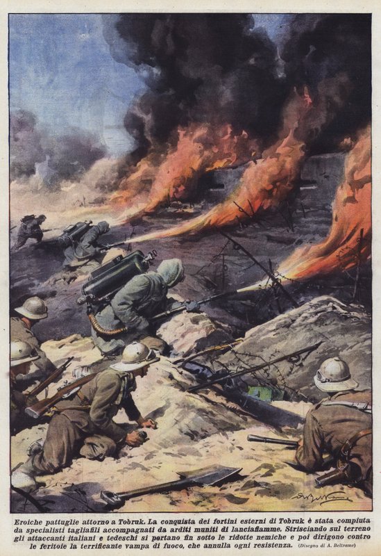 Heroiske patruljer rundt Tobruk av Achille Beltrame