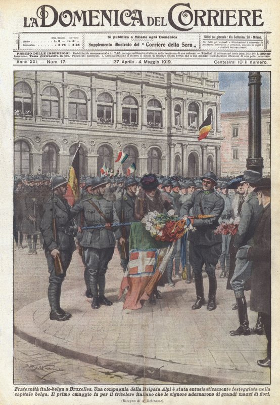 Italiensk-belgisk brorskap i Brussel av Achille Beltrame