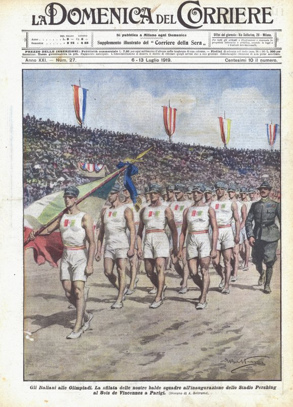 Italienerne i OL av Achille Beltrame