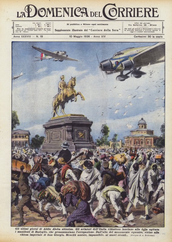 De siste dagene av abyssiniske Addis Abeba av Achille Beltrame