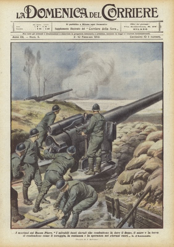 Sjømennene på den nedre Piave av Achille Beltrame