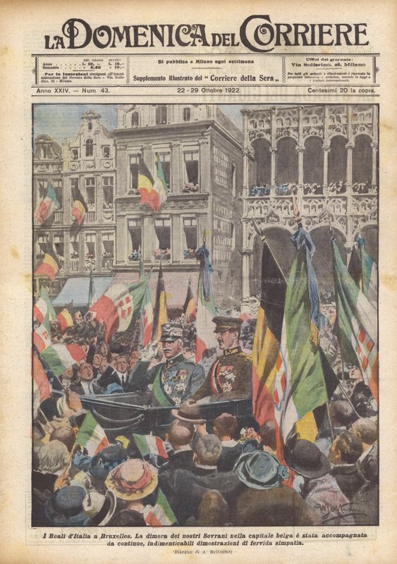 De kongelige i Italia i Brussel av Achille Beltrame