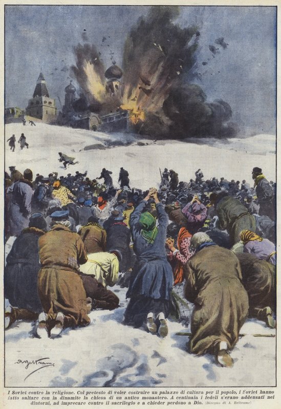 Sovjetene mot religion av Achille Beltrame
