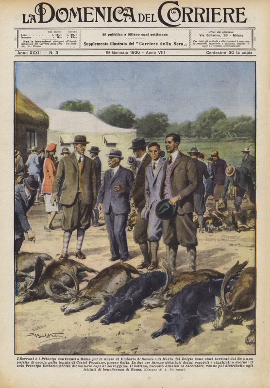 De suverene og prinsene samlet seg i Roma for bryllupet til Umberto av Savoy og Maria av Belgia? av Achille Beltrame