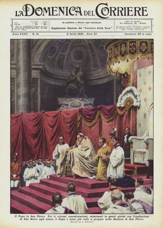 Paven i San Pietro av Achille Beltrame