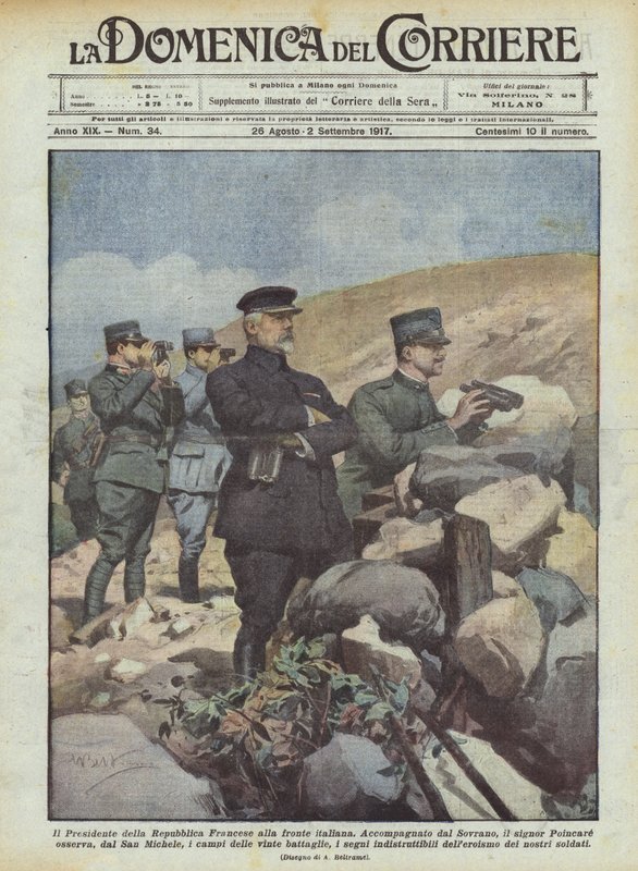 Den franske republikkens president på den italienske fronten av Achille Beltrame