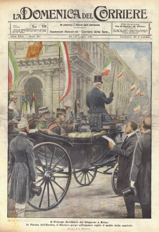 Kronprinsen av Japan i Roma av Achille Beltrame