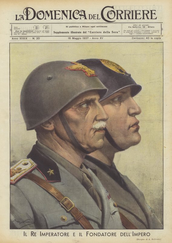 Kongen keiseren og grunnleggeren av imperiet av Achille Beltrame