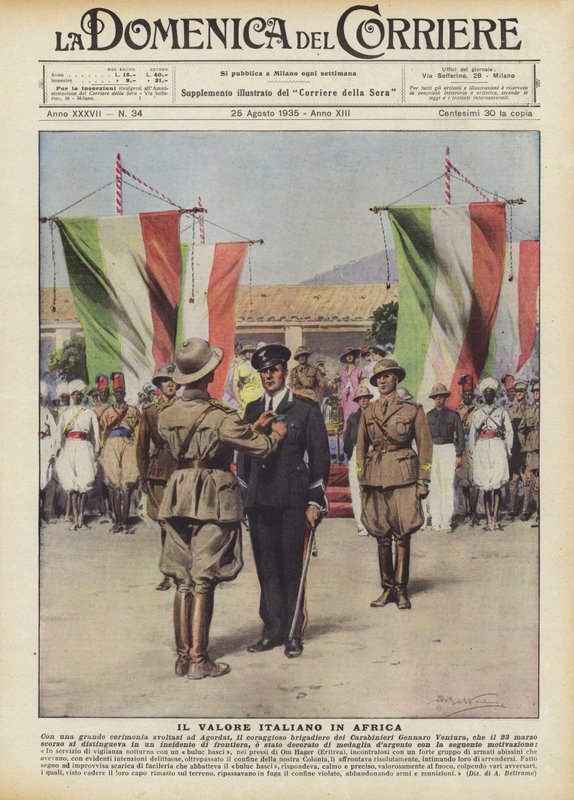 Den italienske verdien i Afrika av Achille Beltrame