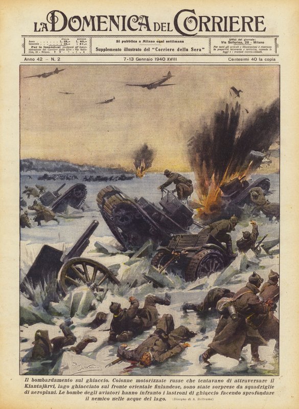 Bombingen på isen av Achille Beltrame