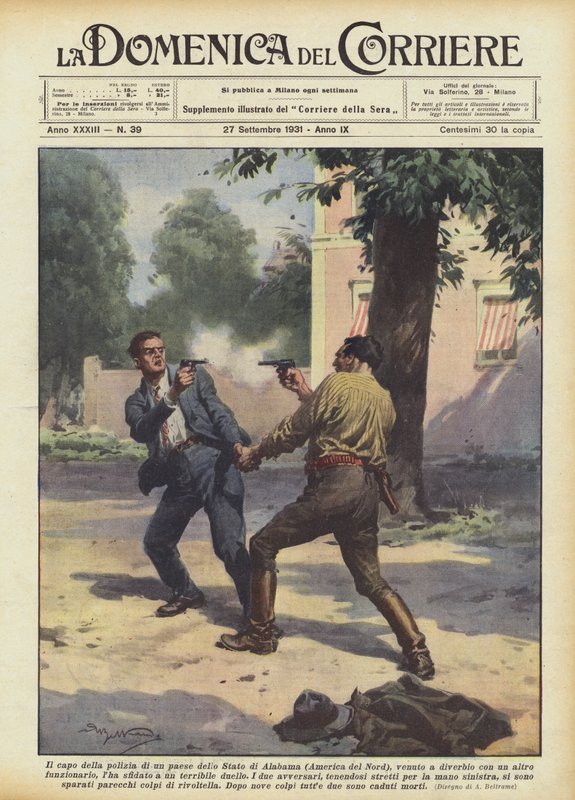 Politisjefen i et land i delstaten Alabama (Nord-Amerika), kommer til en krangel med? av Achille Beltrame