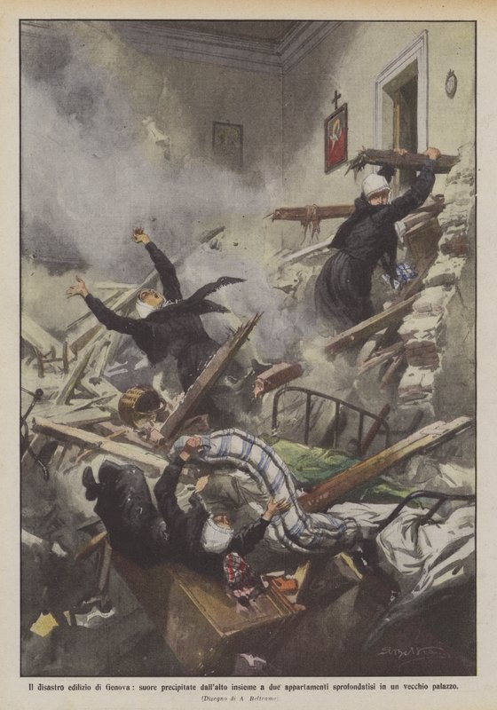 Byggekatastrofen i Genova, nonner falt ovenfra sammen med to leiligheter? av Achille Beltrame